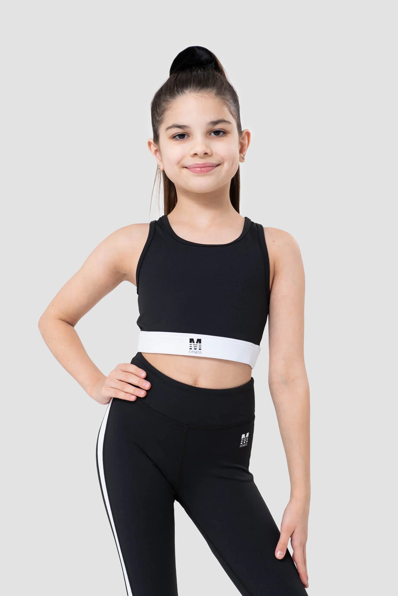 M fitness fjóla dökkblár toppur