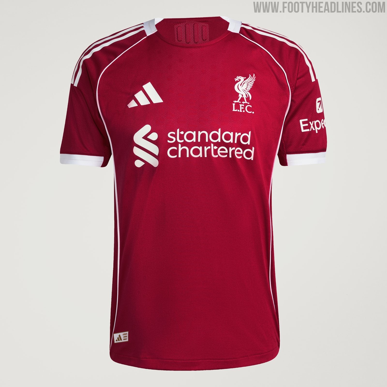 Adidas Liverpool Authentic Home and Away Kit 2025/26