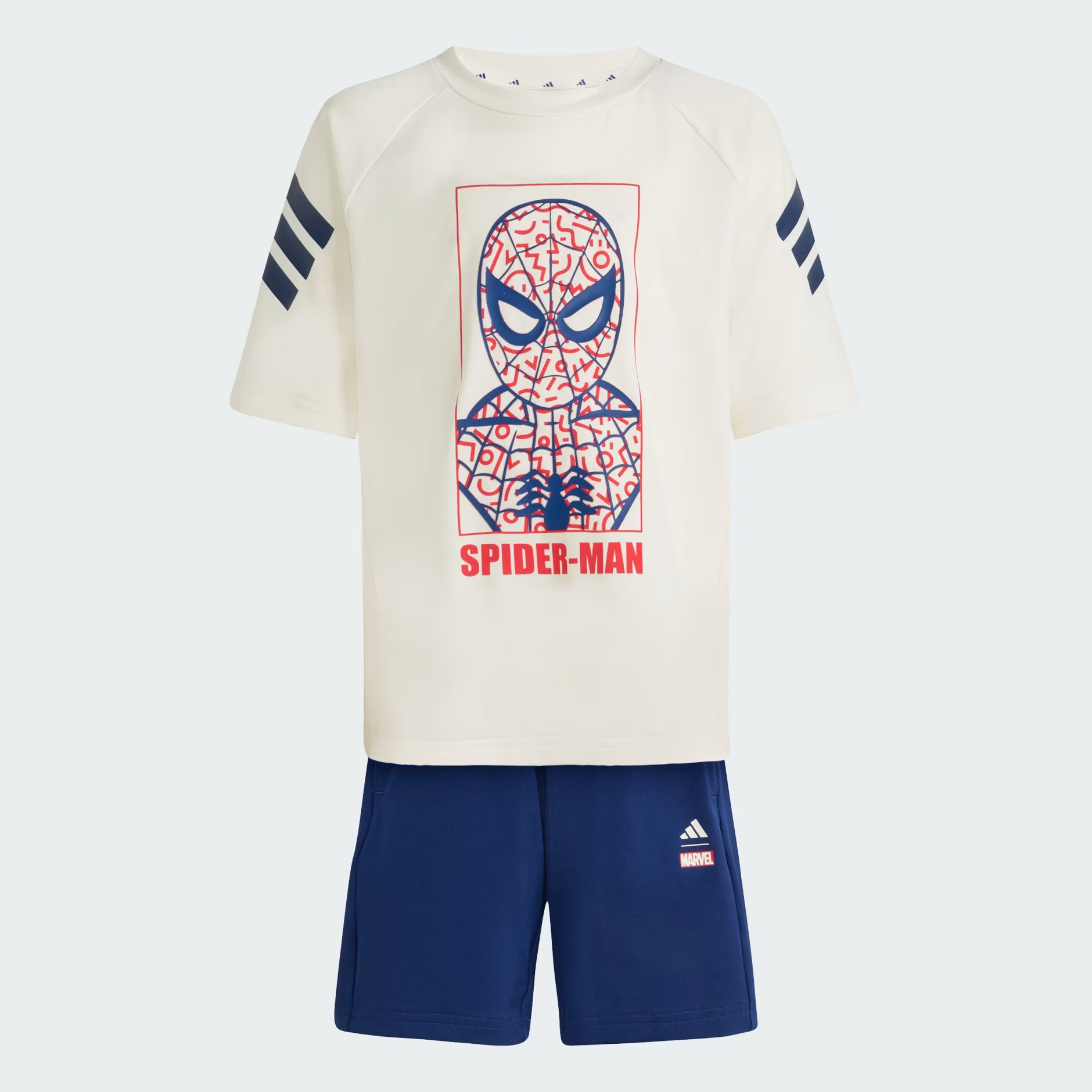 Adidas Spiderman sett - Stuttbuxur og Bolur