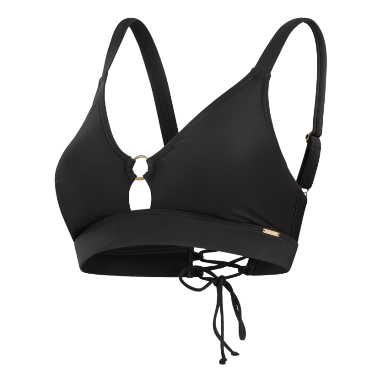 Speedo Women's Shaping Triangle bikiní toppur - Svartur