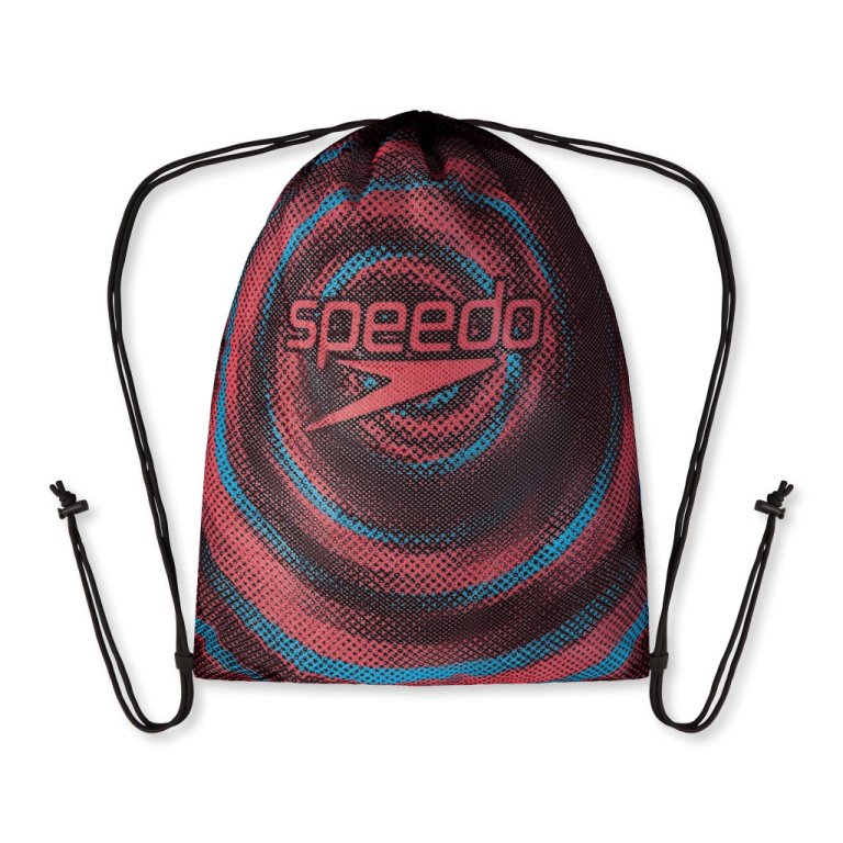 Speedo Equip Netapoki - svartur/blár/rauður